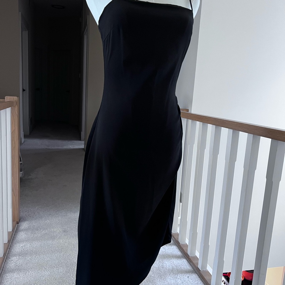 Sugarlips Black Spaghetti Strap Slip Dress NWT